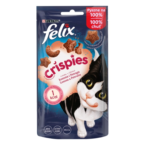 Felix Crispies Mięsne Przekąski Łosoś 45g