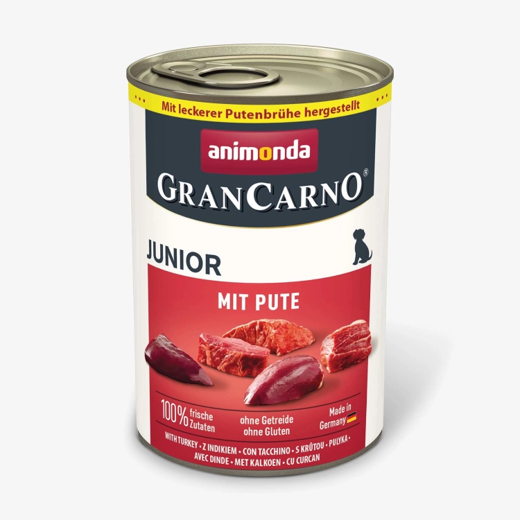 Animonda Gran Carno Junior Serca Indycze 400g