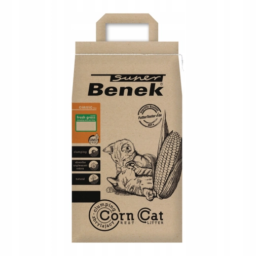 Benek Corn Cat Naturalny 14l Świeża Trawa
