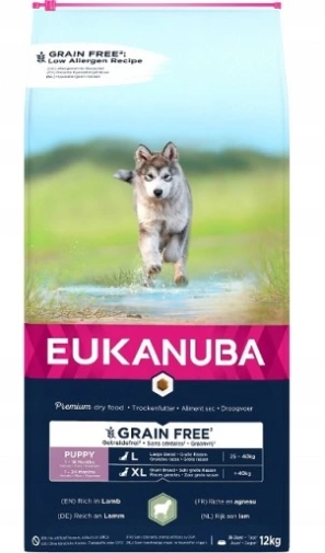 Eukanuba Grain Free Large Puppy Lamb 12kg
