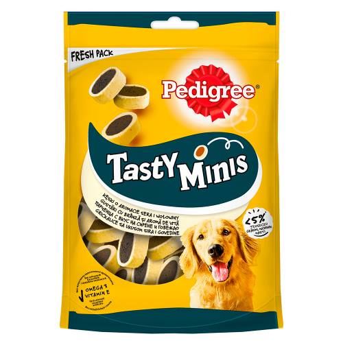Pedigree Tasty Minis Ser Z Wołowiną 140g