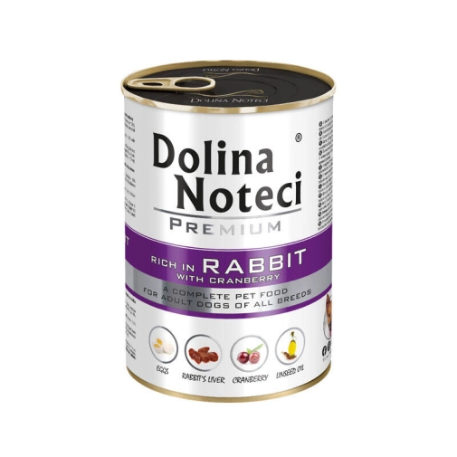 Dolina Noteci Premium Z Królikiem I Żurawiną 400g