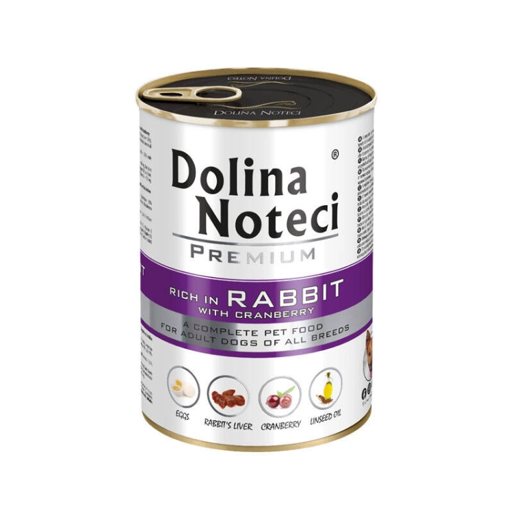 Dolina Noteci Premium Z Królikiem I Żurawiną 400g