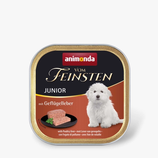 Karma Dla Psa Animonda Vom Feinsten Junior Wątróbka Drobiowa 150g