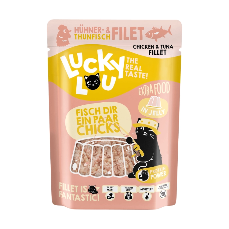 Lucky Lou Extrafood Tuńczyk z Kurczakiem w Galaretce 70g