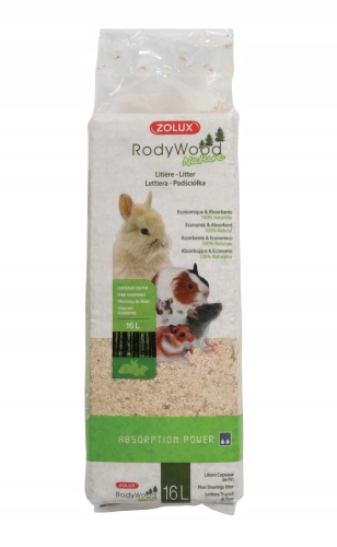 Zolux Rody'cob Wood Nature Trociny Dla Gryzoni 16l
