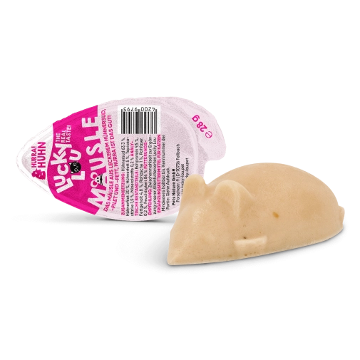 Lucky Lou Przysmak Dla Kota Mausle Kurczak w kształcie myszy 28g