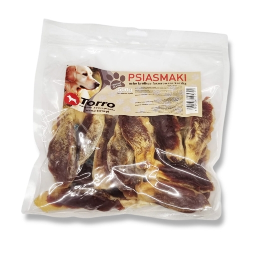 Torro Przysmak Dla Psa Ucho Królika Nadziewane Kaczką 500g