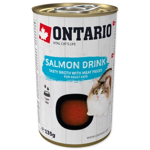Ontario Salmon Drink Przysmak Dla Kota Z Łososiem 135g