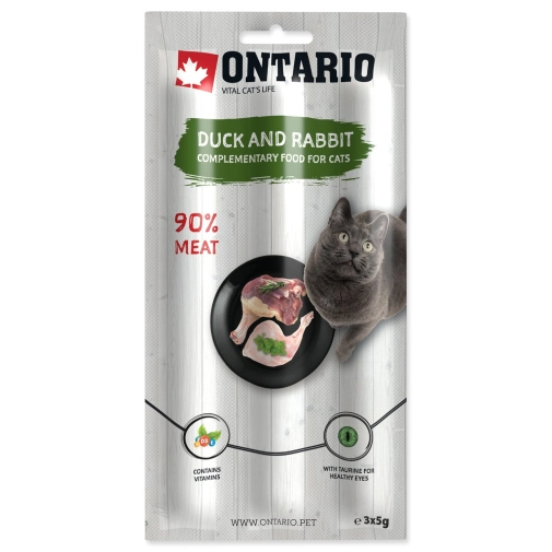 Ontario Kabanos Dla Kota Kaczka I Królik 3x5g
