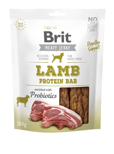 Brit Przysmak Dla Psa Jerky Lamb Protein Bar 200g