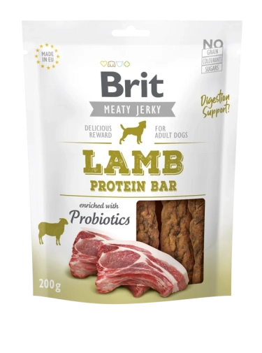 Brit Przysmak Dla Psa Jerky Lamb Protein Bar 200g