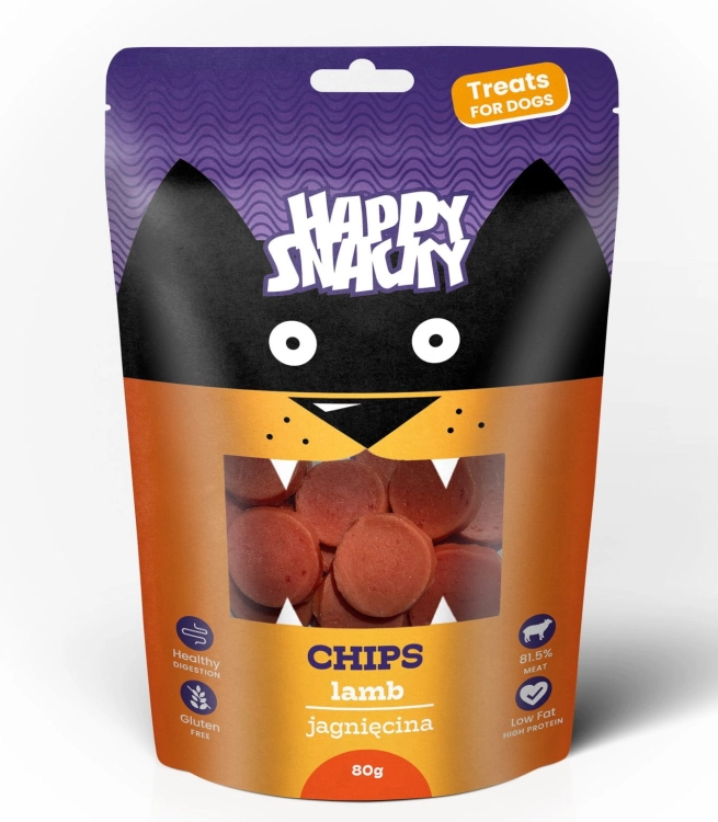 Happy Snacky Dla Psa Chips Talarki Z Jagnięciny 80g