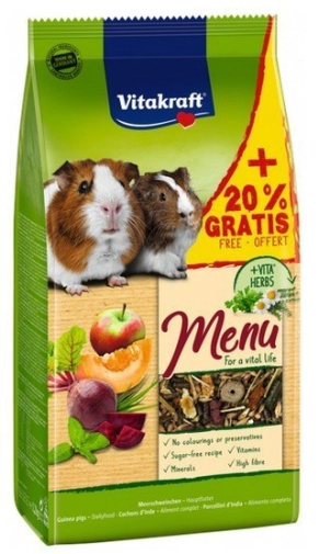 Vitakraft Menu Pokarm Dla Świnki Promocja 1kg+20% gratis