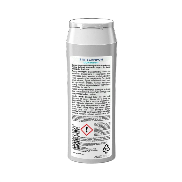 Pess Szampon Bio - Ochronny Dla Psa Z Olejkiem Geraniowym 200ml