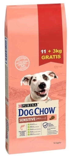 Dog Chow Sensitive Łosoś 11+3kg