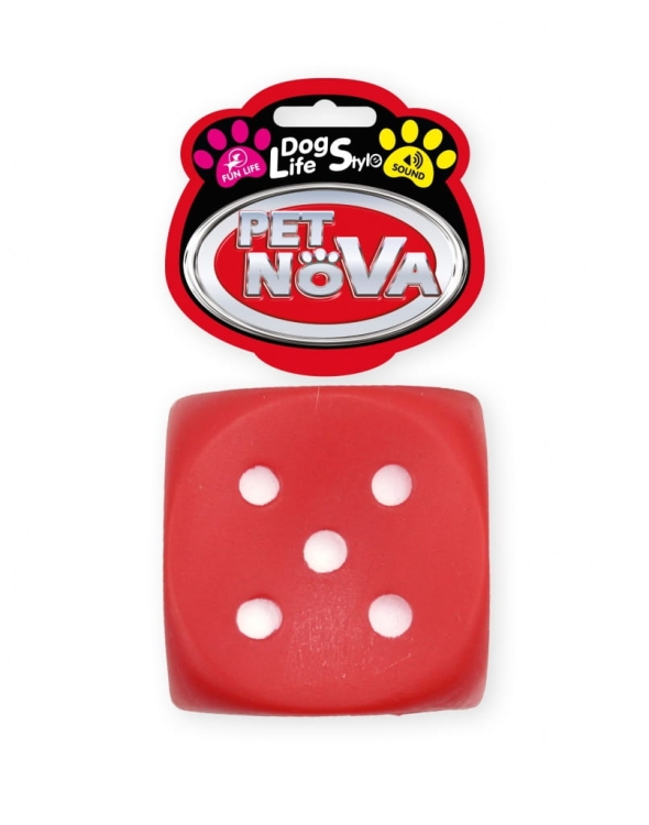 Pet-Nova Zabawka Dla Psa Vinylowa Kostka 6cm