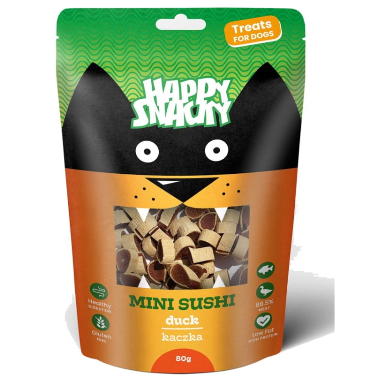 Happy Snacky Dla Psa Mini Sushi Z Kaczką 80g
