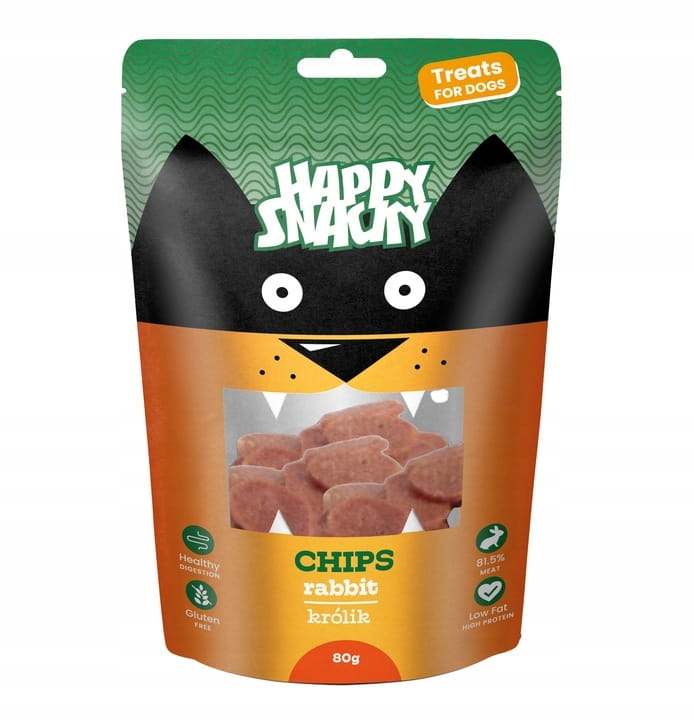 Happy Snacky Dla Psa Chips Talarki Z Królika 80g