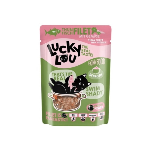 Lucky Lou Extrafood Tuńczyk z Warzywami w Bulionie saszetka 70g