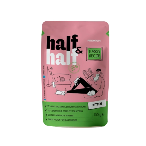 Half&half Kitten Kawałki Indyka w Galaretce saszetka 100g