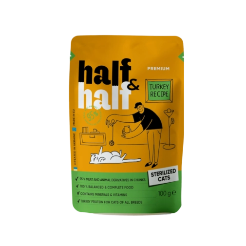 Half&half Sterilised Kawałki Indyka w Galaretce saszetka 100g