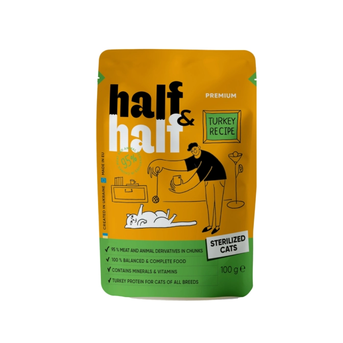 Half&half Sterilised Kawałki Indyka w Galaretce saszetka 100g