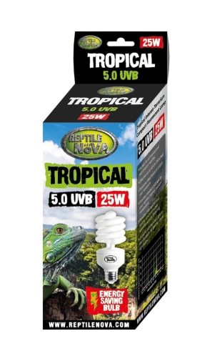 Reptile Nova Żarówka UVB do terrarium Tropical 5.0 / 25W