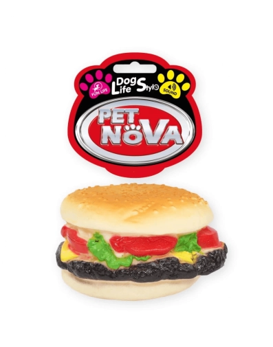 Pet-Nova Zabawka Dla Psa Vinylowa Burger 9cm