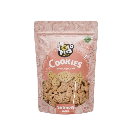 Lolo Pets Ciastka Z Łososiem 350g