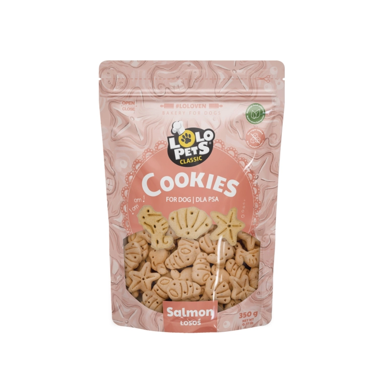 Lolo Pets Ciastka Z Łososiem 350g