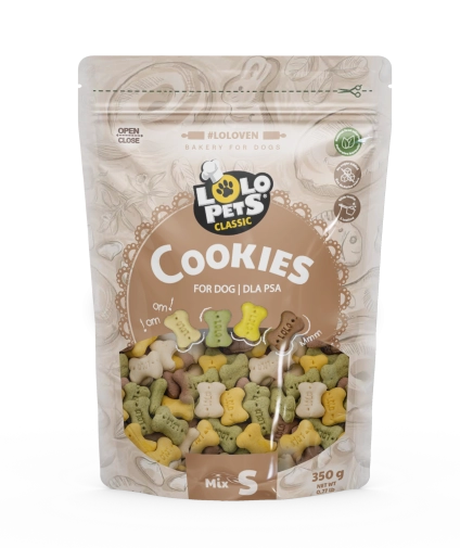 Lolo Pets Ciastka Treserki Kostki "S" 350g