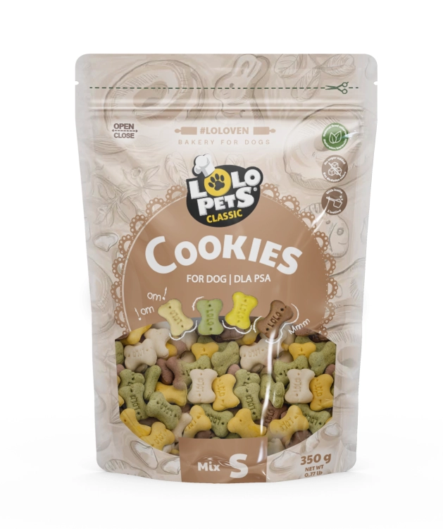Lolo Pets Ciastka Treserki Kostki "S" 350g