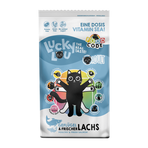 Lucky Lou Code Lifestage Drób z Łososiem 340g