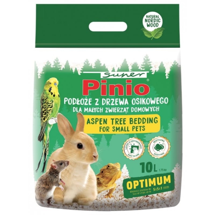 Super Benek Pinio Podłoże z Drzewa Osikowego Optimum 10L