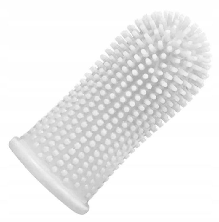 M-Pets Szczoteczka Silikonowa do Zębów na Palec Etui op.1szt