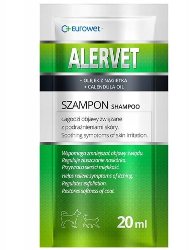 Eurowet Alervet Szampon Dla Psa/Kota na Świąd / Podrażnienia 20ml