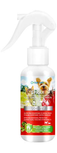 \Eurowet Spray Ochronny z Olejkiem Neem Przeciwko Kleszczom i Pchłom pies/kot 200ml