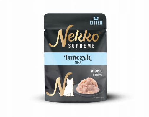 Nekko Supreme saszetka Kitten w Sosie Tuńczyk 70g