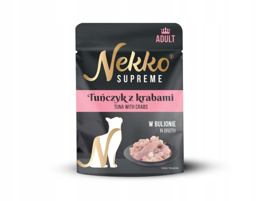 Nekko Supreme saszetka w Bulionie Tuńczyk z Krabami 70g