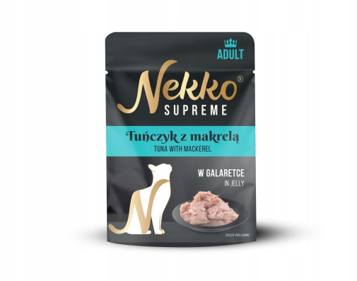 Nekko Supreme saszetka w Galaretce Tuńczyk z Makrelą 70g