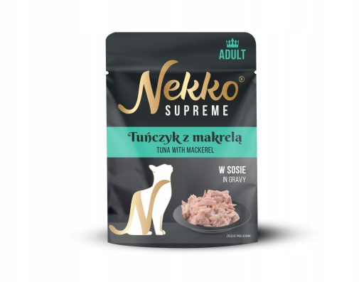 Nekko Supreme saszetka w Sosie Tuńczyk z Makrelą 70g