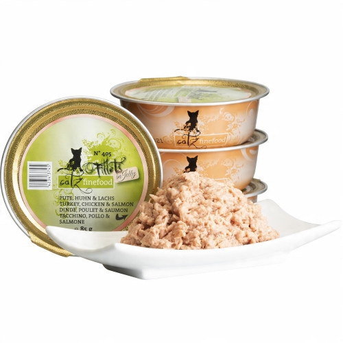 Catz Finefood Filety N.405 Indyk&Łosoś tacka 85g