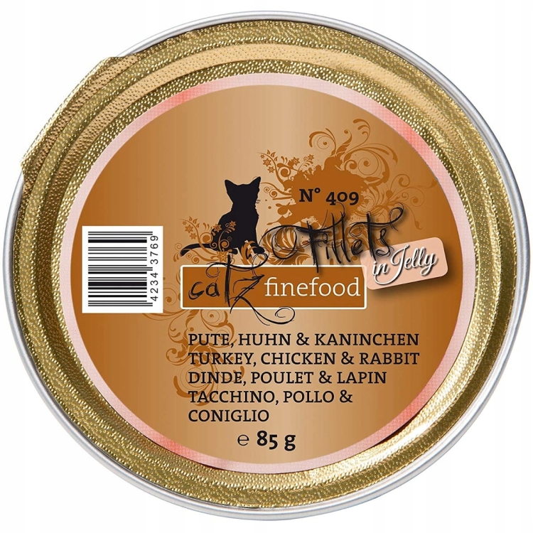 Catz Finefood Filety N.409 Indyk&Królik tacka 85g