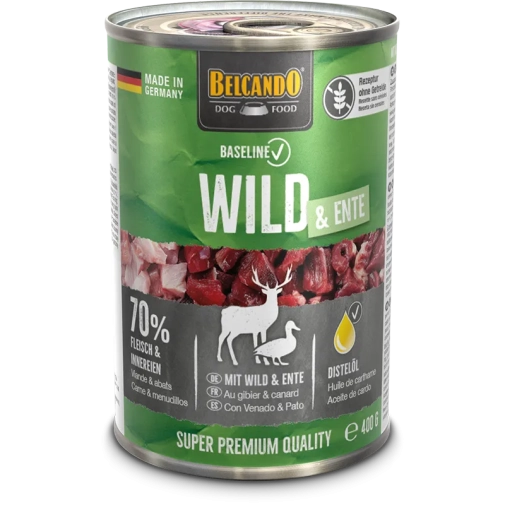 Belcando BaseLine Dziczyzna z Kaczką konserwa 400g