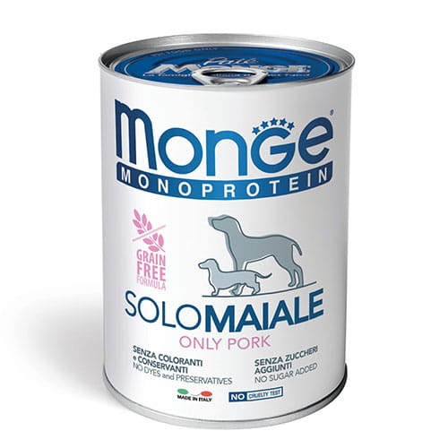 Monge Solo Monoprotein Wieprzowina konserwa 400g