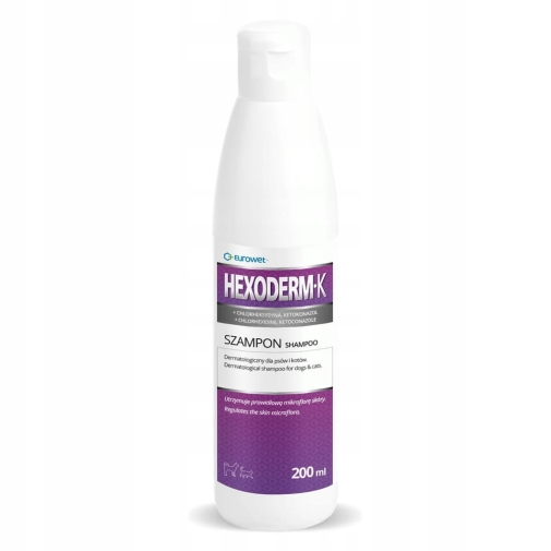 Eurowet Hexoderm-K Szampon Dla Psów&Kotów 200ml