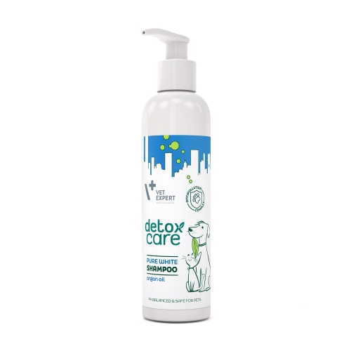 Vet Expert Detox CarePure White Szampon 250ml dla Psa i Kota
