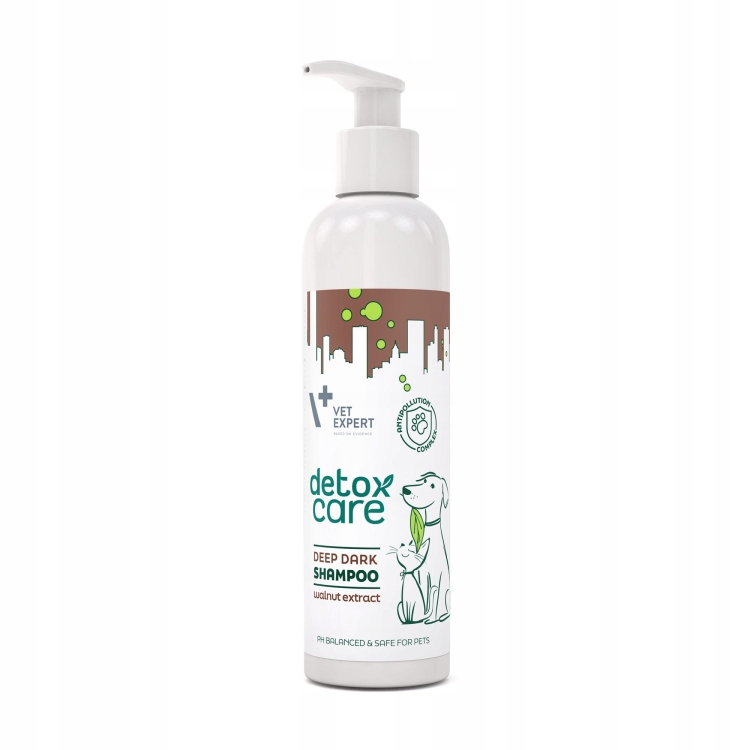 Vet Expert Detox CarePure Deep Dark Szampon 250ml dla Psa i Kota
