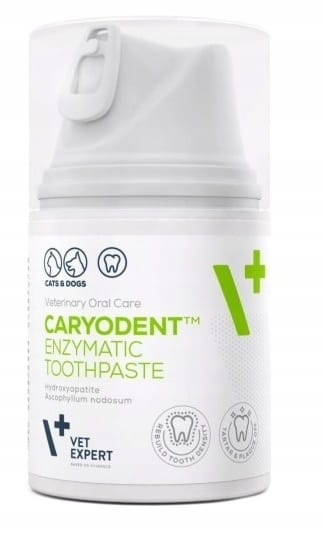 Vet Expert CaryoDent Toothpaste 50ml Enzymatyczny Żel do Zebów dla Psa i Kota